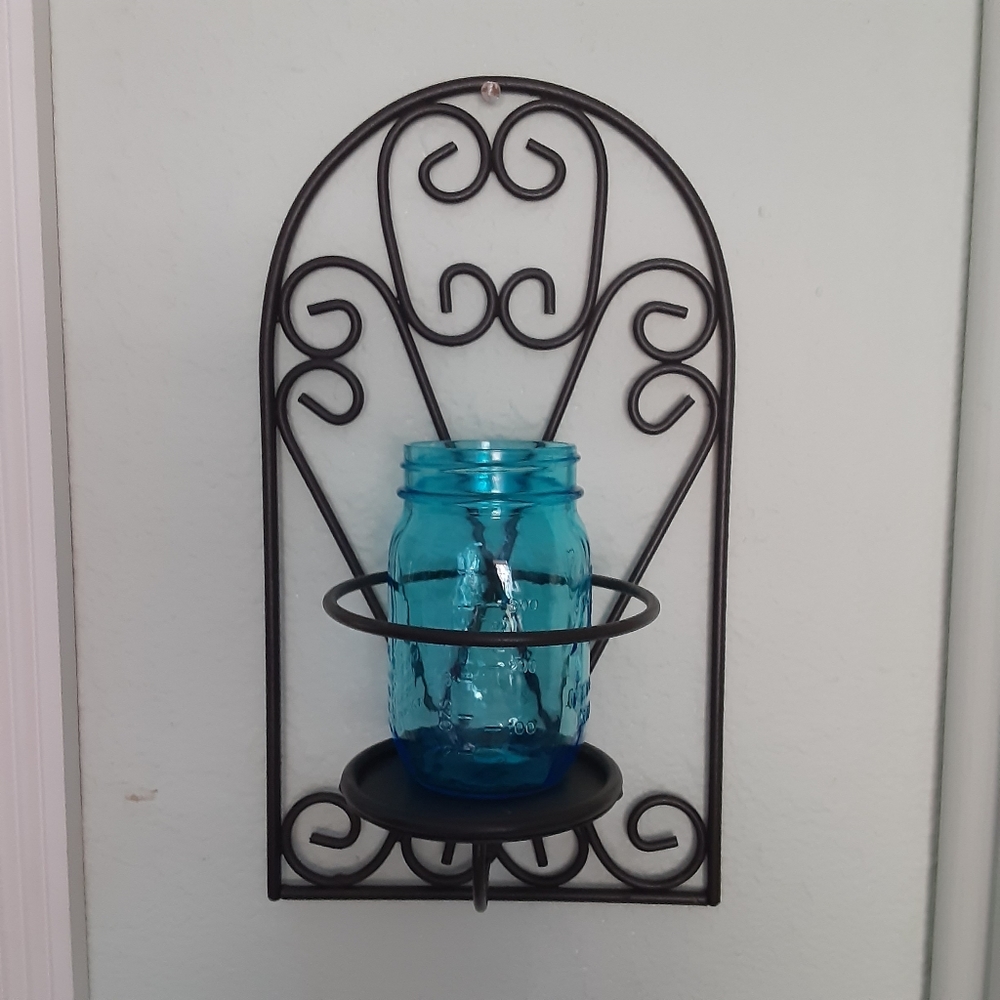 Bronze wall sconce